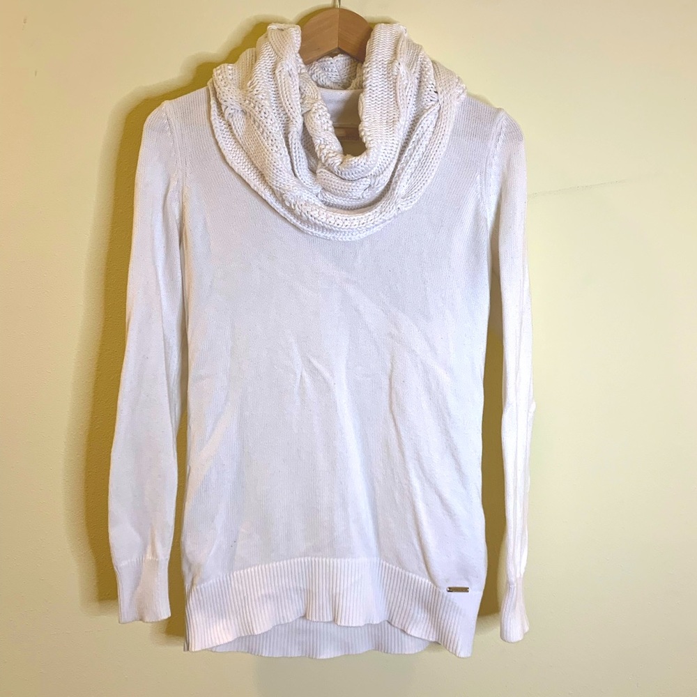 Michael Kors Cowl Neck Sweater, Off-White, Women’s Size Small